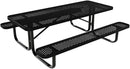 Coated Outdoor Furniture Heavy-Duty Portable Outdoor Kids Table, Punched Steel Kids Picnic Table, Commercial-Grade Picnic Table, Made in America (6ft Rectangular, Childrens, Textured Black) by GreenHaven Gardens