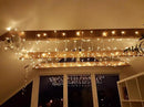 Lighting EVER 306 LED Curtain Lights with 18 Hang Down String Lights, 10×10 ft Plug in Hanging Fairy Lights for Bedroom Wall Window, Twinkle Backdrop Lights for Wedding Patio Gazebo (NOT Connectable) by CozyNest Decor