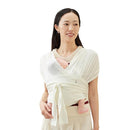 Konny Baby Carrier Flex AirMesh with Head Support- Adjustable, Easy to Wear Baby Wrap Sling, Perfect for Newborn Babies Essentials up to 44 lbs (XS-XL) - Cream by TinyTreasures Baby Boutique
