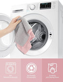 Fantasticlean Microfiber Cleaning Cloth Roll -40 Pack, Tear Away Microfiber Towels, 12" x 12", Reusable, Washable, Scratch Free, Ultra Absorbent Dish Rags for Car, Home, Garage or Shop (Pink) by CozyNest Decor