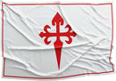 Apedes BANDERA DE LA ORDEN DE SANTIAGO Ordre de Santiago Militaire De Saint Jacques De L'Epee 3x5 feet Flag Banner Vivid Color Double Stitched Brass Grommets by GreenHaven Gardens
