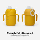 Comotomo Toddler Tumbler 8oz Insulated Sippy Cup with Silicone Straw and Spout, Yellow (Yellow) by TinyTreasures Baby Boutique