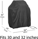 BBQ Grill Cover 32" 36" inch,2 Burner Gas Grill Cover,Outdoor Waterproof Grill Covers,with Adjustable Velcro Strap, Gas Grill Cover Compatible for Weber,Char Broil,Nexgrill Grills,Small Gas BBQ Cover