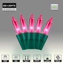 100LIGHTS PINK Extra-Bright With End Connectors Christmas Decorative Lights 5.98m UL Certified Mini String Light Set Waterproof for Home Garden Holiday Christmas Tree Party Patio Decor Wedding by CozyNest Decor