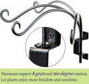 Swivel Bird Feeder Hanger Hook: Swivel Hanging Plant Bracket Outdoor - Wall Mount Swivel Hanging Hook for Bird Feeder 12-Inch by GreenHaven Gardens