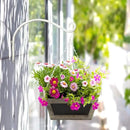 AJART White Plant Hanger Outdoor: 12-Inch Plant Hooks for Wall Indoor - Rust-Resistant Plant Bracket Hook for Hanging Flower Baskets by GreenHaven Gardens