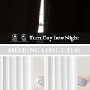 Vision Home White Pinch Pleated Full Blackout Curtains Thermal Insulated Window Curtains 63 inch for Living Room Bedroom Room Darkening Pinch Pleat Drapes with Hooks Back Tab 2 Panel 40" Wx63 L by CozyNest Decor
