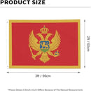 Montenegro Flag Garden Yard House 2x3 ft Flags Double Sided Print Banner Indoor Outdoor Party Home Decorations for Boat Dorm House Balcony by GreenHaven Gardens