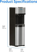 Brio Self Cleaning Bottom Loading Water Cooler Water Dispenser – Limited Edition - 3 Temperature Settings - Hot, Cold & Cool Water by CozyNest Decor