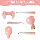 Dusty Pink Balloons 12 Inch Blush Pastel Light Baby Pink and White Latex Party Balloon with Clear Balloons for Women Girls Boho Birthday Wedding Baby Bridal Shower Anniversary Party Decoration by CozyNest Decor