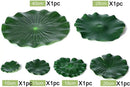 Superdream Artificial Realistic Lily Pads Floating Scenery Lotus Pods for Pool Decoration Aquarium Fish Pond Water Decorative (Pack of 6)