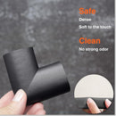 Roving Cove HeftyFit Edge Corner Protector Baby Proofing (Large 18ft Edge 8 Corners), Heavy-Duty, Soft NBR Rubber Foam, Furniture Fireplace Safety Bumper Guard, 3M Adhesive, Onyx Black by TinyTreasures Baby Boutique