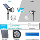 Clordeal Green Solar Spotlight, 2 in 1 Solar Powered LED Landscape Lights Outdoor, Waterproof 4 LED Solar Tree Uplight Garden Decorative Lighting (Green) by GreenHaven Gardens