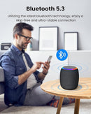 Bluetooth Speaker, Portable Wireless Bluetooth 5.3, 15W Clear Bass, IPX6 Waterproof, LED Lights, AUX/TF/USB, Dual TWS Pairing, 12H Playtime, Small Speakers for Home Outdoor Beach, Ideal Gift by TinyTreasures Baby Boutique