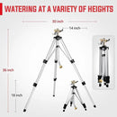 YAMATIC Impact Sprinkler on Tripod Base, 360 Degree Large Area, Heavy Duty Adjustable Pulsator Sprinkler for Lawn Yard and Grass, Spray up to 20-90ft (36inch) Brass Head, 2Pcs by GreenHaven Gardens