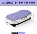 EILISON FIRMHOLD Handle Vibration Plate Exercise Machine for Lymphatic Drainage- Full Body Vibration Platform for Weight Loss, 350lbs Vibration Plate for Beginners & Recovery (Glory Purple) by CozyNest Decor