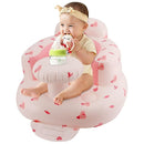 Pink Baby Inflatable Seat for 3-36 Months Girl, Built-in Air Pump, Bear Baby Support Seat Summer Toddler Chair for Sitting Up, Floor Seater by TinyTreasures Baby Boutique