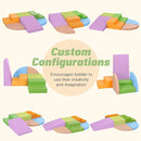 6-Piece Foam Climbing Blocks for Toddlers: Baby Foam Climbing Gym PU Leather Colorful Indoor Toy Building Blocks by TinyTreasures Baby Boutique