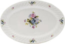 Lynns Paradise Serafina 14-Inch Oval Platter, Set of 2, Purple; Heavy Duty; Chip Resistant; Lead and Cadmium Free; Freezer to Oven Safe up to 500°F by CozyNest Decor