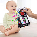 teytoy Baby Soft Cloth Book Set 6 PCS, Black and White High Contrast Baby Activity Crinkle Books for 0 3 6 9 12 Months Newborn Infants Babies Boys and Girls Early Educational Learning Toys by TinyTreasures Baby Boutique