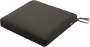Classic Accessories Ravenna Water-Resistant 21 x 19 x 3 Inch Patio Seat Cushion, Espresso, Chair Seat Cushion by GreenHaven Gardens
