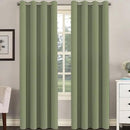 H.VERSAILTEX Blackout Window Treatment Curtains/Panels, Thermal Insulated Room Darkening Solid Grommet Drapes for Bedroom/Living Room Window (52 Inch by 108 Inch, Sage, Set of 2) by CozyNest Decor