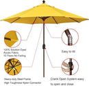 EliteShade USA 10-Year-Non-Fading 9Ft Market Umbrella Patio Umbrella Outdoor Table Umbrella with Ventilation, Sunflower Yellow by GreenHaven Gardens