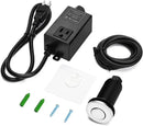 Garbage Disposal Air Switch Kit for SinkTop Waste Disposal with Stainless Steel Polished Long Air Button by briidea by CozyNest Decor
