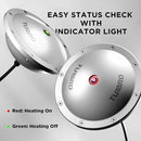 TURBRO Pond De-icer, Floating Pond Heater with 32.8 ft. UL Approved Cord, Full Stainless Steel Casing, GFCI Leakage Protection Plug, for Outdoor Ponds with Fish, 400 Watts, PD400A, Silver by GreenHaven Gardens