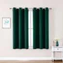 ChrisDowa Grommet Blackout Curtains for Bedroom and Living Room - 2 Panels Set Thermal Insulated Room Darkening Curtains (Forest Green, 38 x 45 Inch) by CozyNest Decor