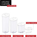 DWËLLZA KITCHEN Airtight Food Storage Containers with Lids - 5 Piece Set - Kitchen Accessories - Pantry Organization and Storage Containers for Food - Clear BPA-Free - Keeps Food Fresh & Dry by CozyNest Decor