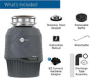 InSinkErator EVOLUTION 0.75HP 3/4 HP, Advanced Series EZ Connect Continuous Feed Food Waste Garbage Disposal, Gray by CozyNest Decor