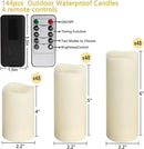 144-Pack LED Flameless Candles with Remote Control for Home and Special Occasions (Three Sizes) by CozyNest Decor