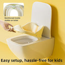 3 in 1 Toddler Potty Training Toilet Seat with Steps Ladder, Foldable Potty Train Chair Adapter for Toddlers Kids Boys Girls, Yellow by TinyTreasures Baby Boutique