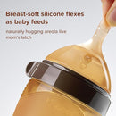 Silicone Natural Breast-Like Bottle with Nipple(0-3 Months),8oz，1pack by TinyTreasures Baby Boutique
