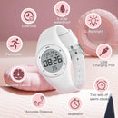 Kids Watches for Girls Boys Digital Sport Watch with Step Counter Pedometer Vibration Alarm Clock, No App Waterproof Fitness Tracker Kids Watch Boys Girls Teens Students Ages 5-16 by TinyTreasures Baby Boutique