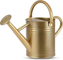 1 Gallon Watering Can for Plants, Watering Cans for Indoor&Outdoor Gardening, Galvanized Steel Watering Pot with Removable Spout, Metal Water Can with Ergonomic Movable Handle(Gold) by GreenHaven Gardens