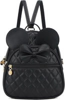KL928 Girls Bowknot Polka Dot Cute Mini Backpack Small Daypacks Convertible Shoulder Bag Purse for Women by TinyTreasures Baby Boutique