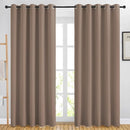 NICETOWN Blackout Curtains 84 inch Length 2 Panels Set - 3 Pass Microfiber Noise Reducing Thermal Insulated Solid Ring Top Curtains & Drapes for Living Room (66 x 84 Inch, Cappuccino) by TinyTreasures Baby Boutique