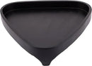 Mango Wood Serving Triangular Tray – 12x11.5x3.25 Inch Decorative Tray for Serving in Bed, Appetizers, Table, BBQ, Patio, Party – Perfect for Lap and Couch Use, Matt Finish, Black by CozyNest Decor