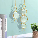 2 Pcs Crystal Suncatcher Wind Chimes for Outside,Crystal Suncatcher Prisms Hanging Outdoor Wind Chimes,Sun Catcher Hanging Crystals for Windows,Suncatchers Wind Chime Garden Decor Wedding Decoration by GreenHaven Gardens