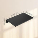 JOOM Small Metal Wall Floating Shelf - Metal Wall Shelf, Black Floating Shelf, Small Bathroom Shelf, Display Shelves for Living Room/Kitchen/Bedroom (Black, 8Inch) by CozyNest Decor