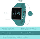 Kids Watches for Girls Boys Digital Sport Watch with Step Counter Pedometer Vibration Alarm Clock, No App Waterproof Fitness Tracker Kids Watch Boys Girls Teens Students Ages 5-16 by TinyTreasures Baby Boutique