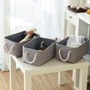 TcaFmac Basket for Organizing Cube Stgorage Bin - Small 6 Pack Fabric Storage Cubes Collapsible Baskets for Shelves with Rope, Bins for Organization Toy(Grey 12x8x5.2 inch) by CozyNest Decor