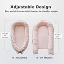 Infant Lounger, Baby Nest Cover for Baby Girls & Boys, Newborn Essentials for Baby 0-18+ Months, 100% Cotton Breathable (Mistyrose, Corduroy) by TinyTreasures Baby Boutique