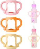 RTMOK Bottle Handles for Dr. Brown's Narrow Baby, Wide-Neck, Removable Easy-Grip Transitional Sippy Cup Handles, 100% Silicone-BPA-Free Material, 4m+ by TinyTreasures Baby Boutique
