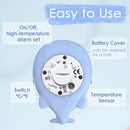 Baby Bath Tub Thermometer for Infant, Bathtub Water Temperature Room Thermometer, Safety Floating Bathing Toy, Newborn Essentials, Gifts for Moms Infant - New Upgraded Waterproof by TinyTreasures Baby Boutique