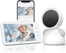ARENTI Baby Monitor, 2K/3MP WiFi 6 Camera and Audio, 5-inch Wireless Screen, Smartphone App, Super Night Vision, Crying Detection, Auto Tracking, Temp&Humidity Sensor, Cloud&SD Card Storage (D3 Kit) by TinyTreasures Baby Boutique