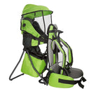 ClevrPlus Cross Country Baby Backpack Carrier, Green, Toddler Hiking Backpack with Comfortable Seat, Adjustable Straps & Belt, Foldable Frame Lightweight Large Capacity Child Carrier for Outdoor by TinyTreasures Baby Boutique