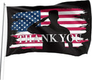 Veteran Military Garden Flag Thank You Veterans Flag for Military Soldiers Boots Memorial Day, 3x5 Ft Double Sided Christian Banners with Brass Grommets Outdoor House Decorations Flag by GreenHaven Gardens